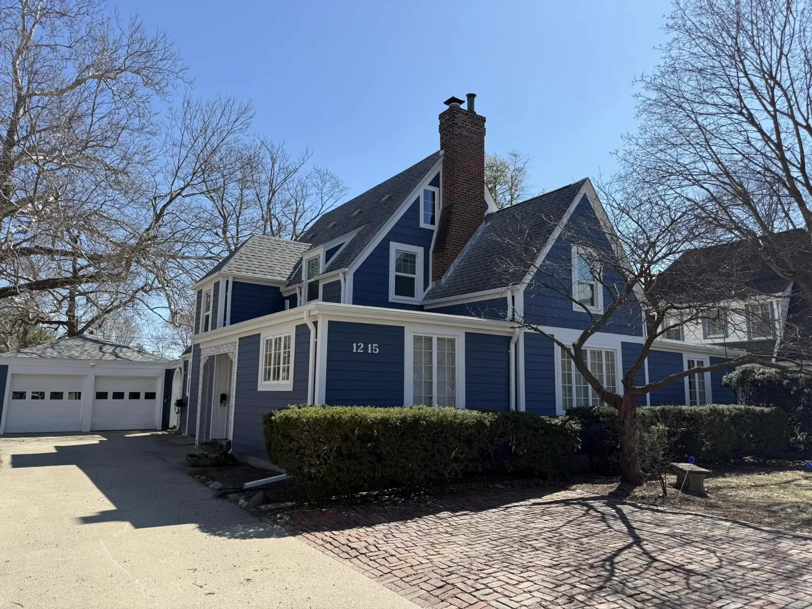 Blue siding